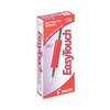 Pilot EasyTouch Stick Ballpoint Pen, Fine 0.7mm, Red Ink, Clear Barrel, PK12 32003